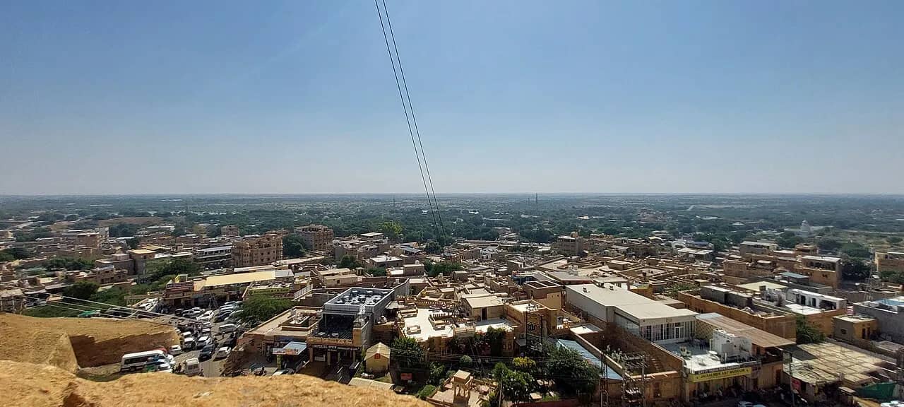 Jaisalmer town seen from the walls of Jaisalmer Fort