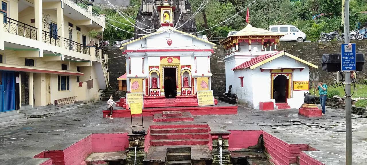 The temple at Guptkashi, Uttarakhand