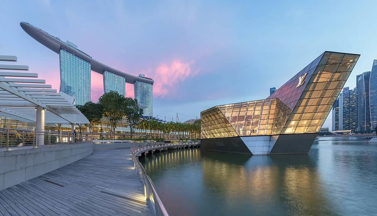Marina Bay Sands at night, Singapore