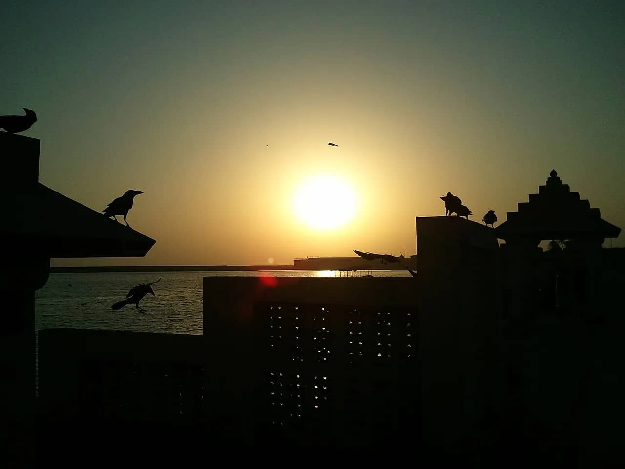 Gita Mandir on Triveni Ghat near Somnath